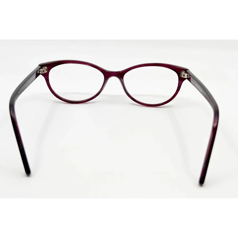 Heart 1201 Eyeglasses Women Purple Demi Cat Eye Frames 50-16-140